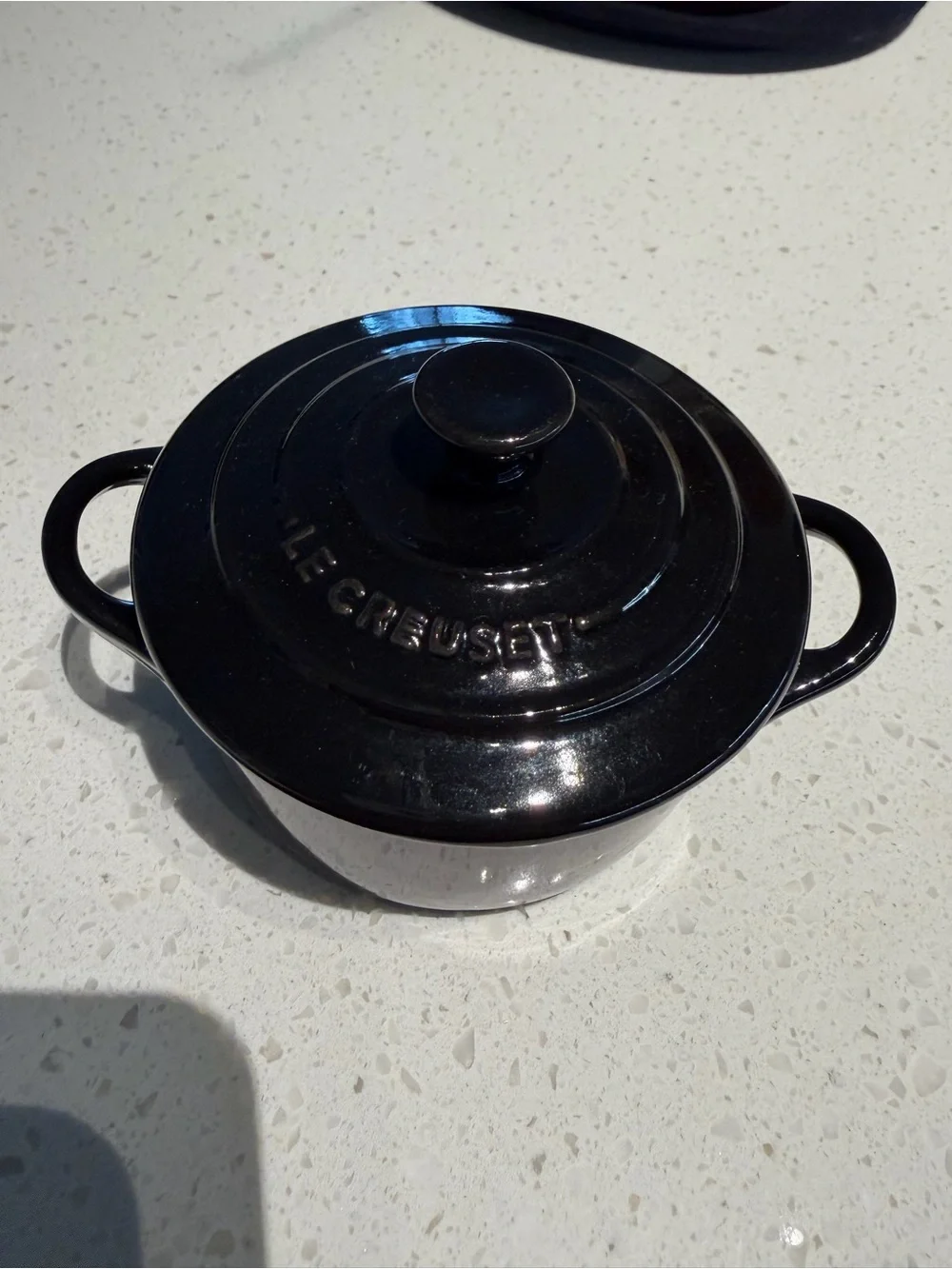 Le Creuset Black Enamel Cast Iron Lid with Knob